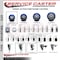 Service Caster 3'' Blue Poly Swivel 1-1/2'' Expanding Stem Caster with Brake SCC-EX20S314-PPUB-BLUE-TLB-112 - alternate 3